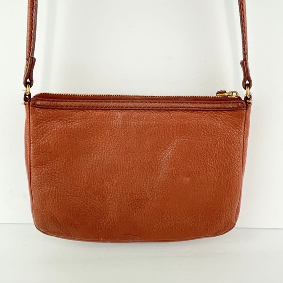 Fossil Erin Top Zip Cowhide Pebbled Leather Crossbody Bag - Picture 3 of 8